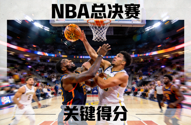 NBA总决赛现场比赛集锦缩略图，球员在篮下对抗争抢关键得分镜头